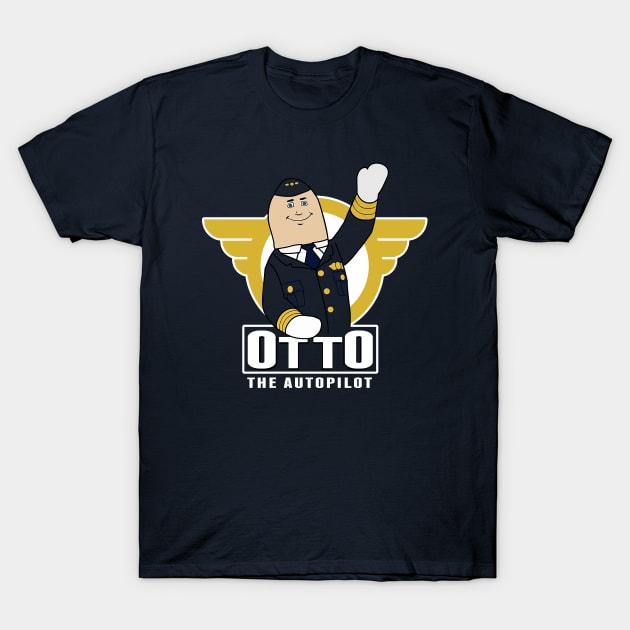 Airplane Otto T-Shirt by Rebus28